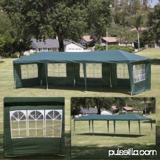 Belleze© 10'x30' Canopy Party Wedding Outdoor HD Tent Gazebo w/ (5) Removable Wall, Green